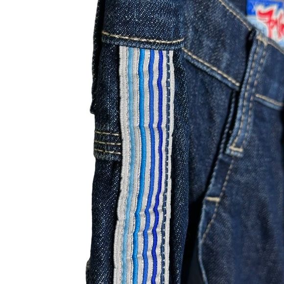 Available Vintage 90s JNCO Girl Mini Wide-Leg Jeans - Picture 4 of 12